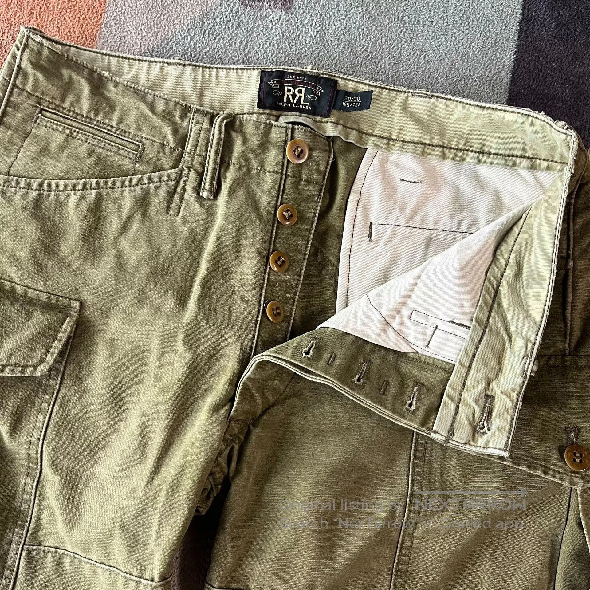RRL Ralph Lauren RRL Military Cargo Work Pants. Size US 32 / EU 48 - 4 Thumbnail
