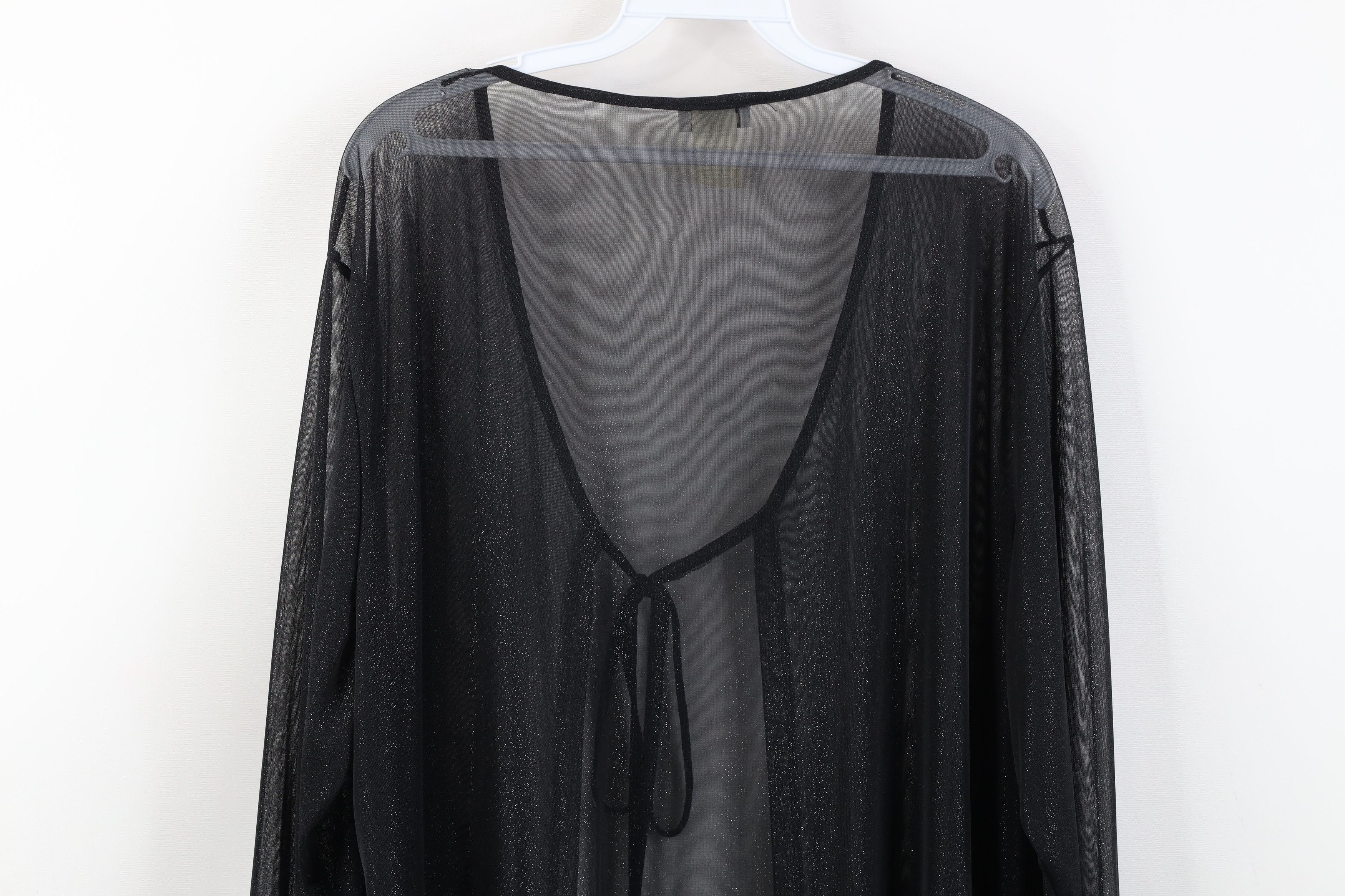 Vintage Vintage 90s Streetwear Babydoll Sheer Metallic Robe Size 3XL / US 20-22 - 17 Thumbnail