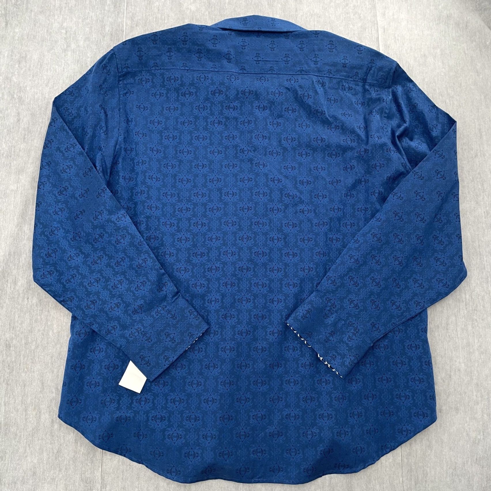 Robert Graham VINTAGE Robert Graham Shirt Men Long Sleeve Button-Up Collared Paisley Blue 3XL Size US XXL / EU 58 / 5 - 2 Thumbnail