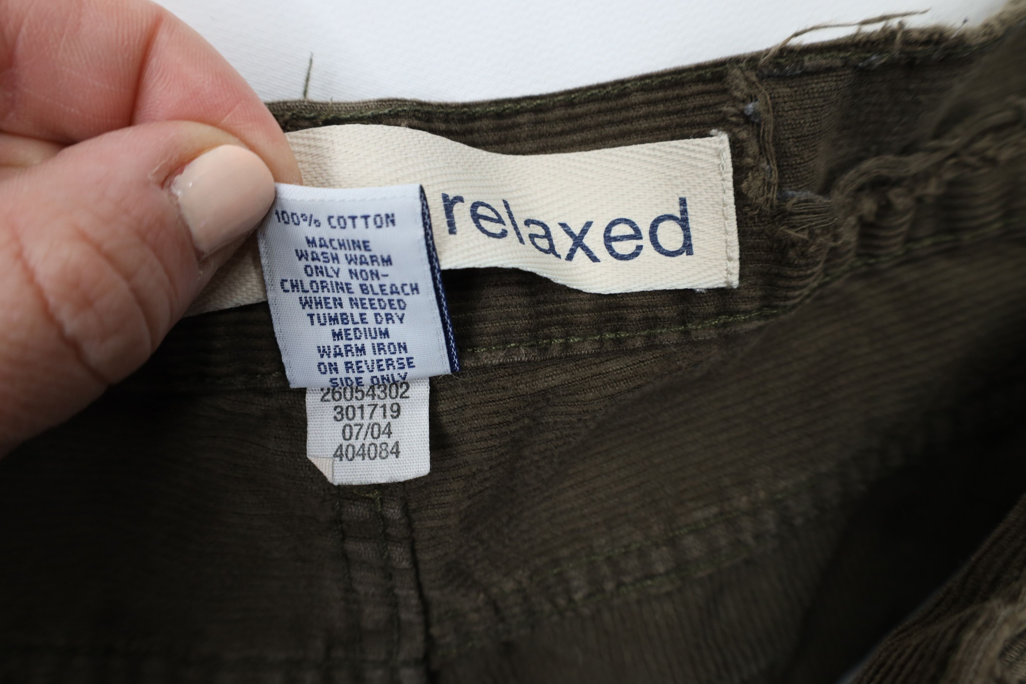 Gap × Vintage Vintage Y2K 2004 Gap Button Fly Wide Leg Corduroy Pants Size US 38 / EU 54 - 10 Thumbnail