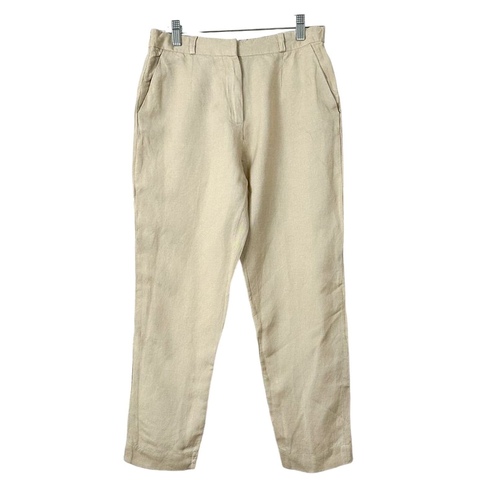 & Other Stories & Other Stories Paris Atelier Casual Pants Cream Size 6 Size 28" / US 6 / IT 42 - 1 Thumbnail