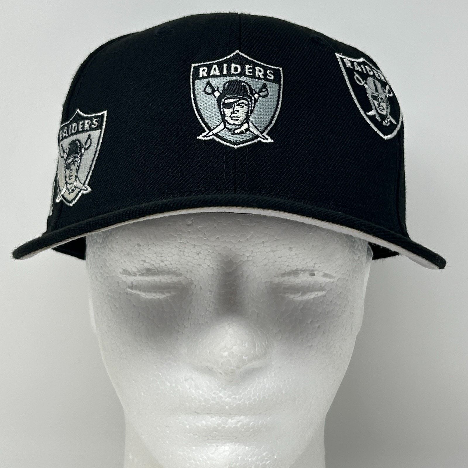 New Era Las Vegas Raiders Hat Baseball Cap New Era Fitted 7 1/8 Size ONE SIZE - 2 Thumbnail