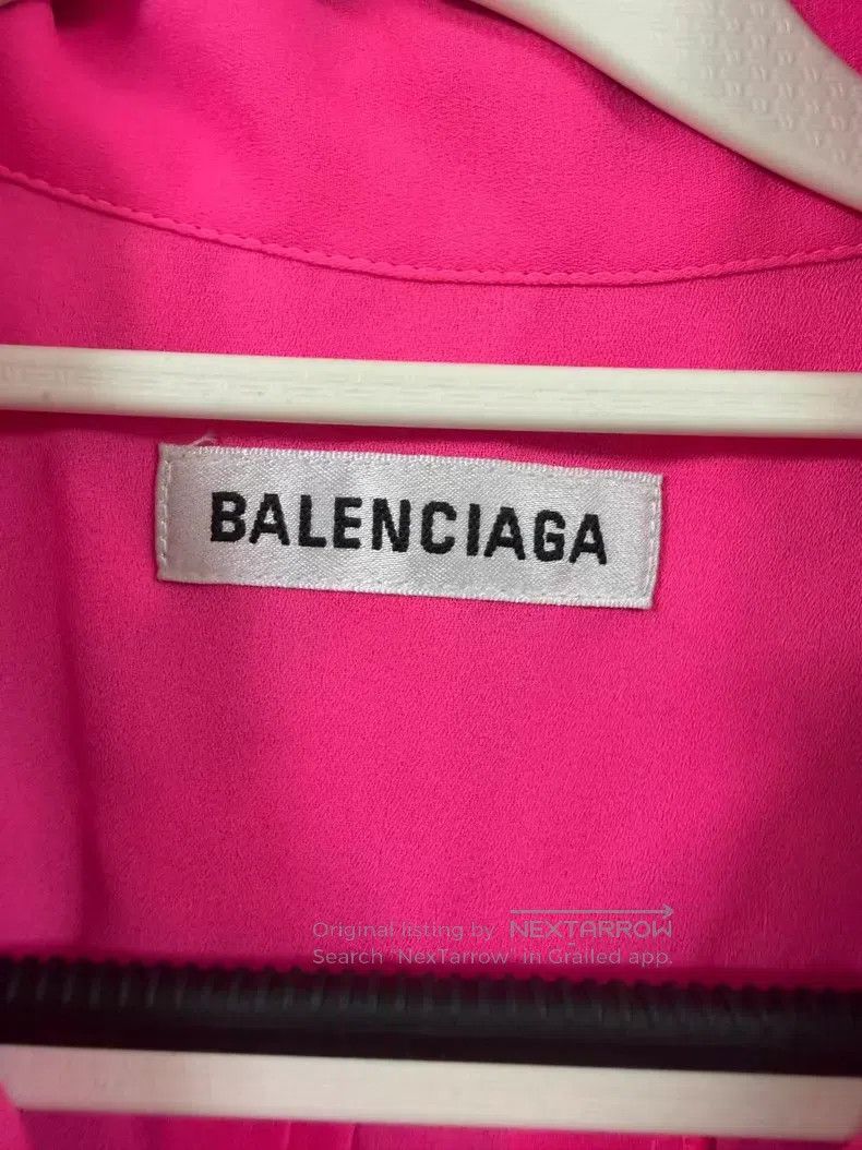 Balenciaga Balenciaga Graffiti Letter Fluorescent Pink Long Sleeve Sh Size XXS / US 00 / IT 34 - 3 Thumbnail