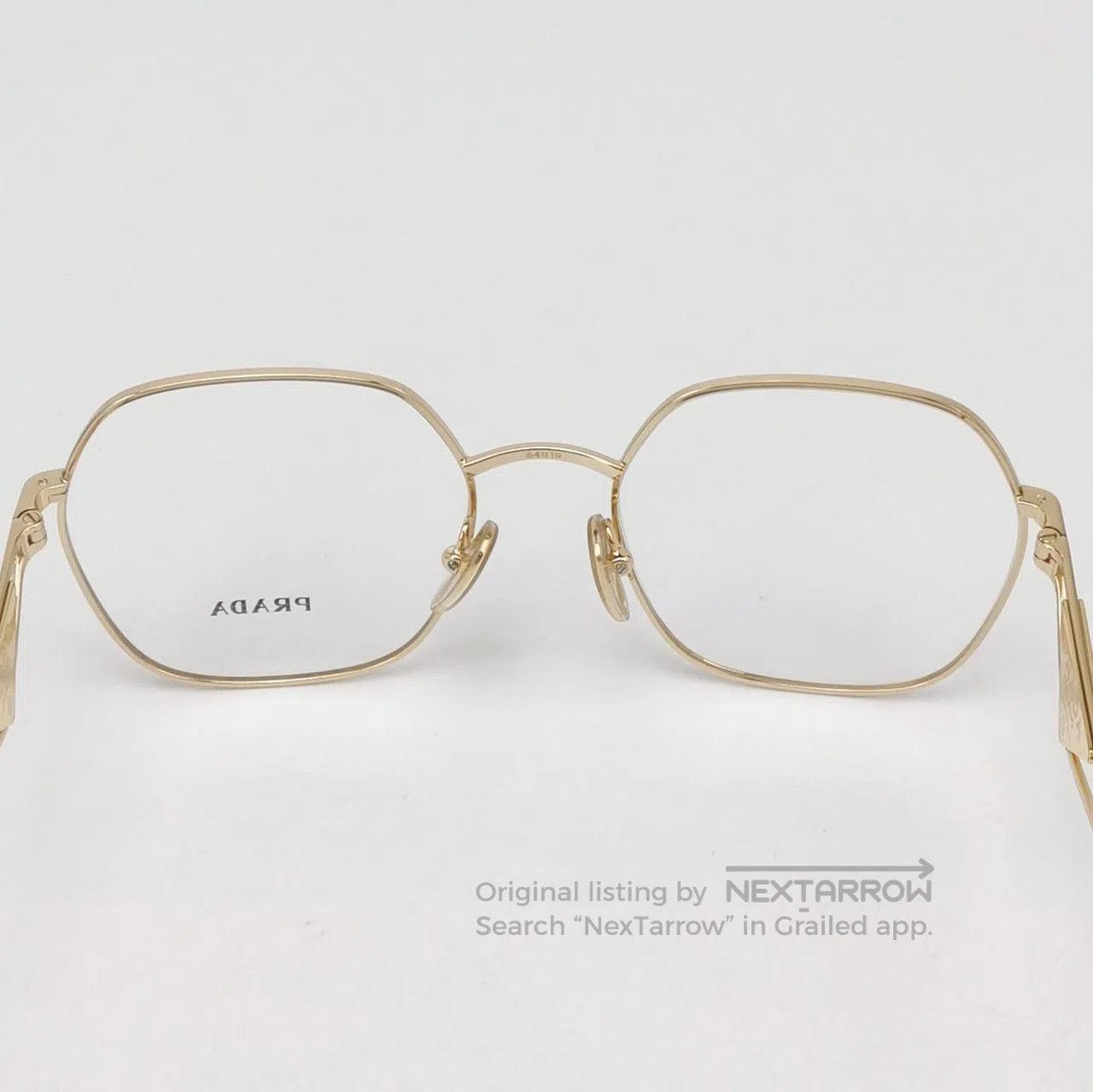 Prada Prada Triangular Logo Full Frame Eyeglasses. Size ONE SIZE - 7 Thumbnail