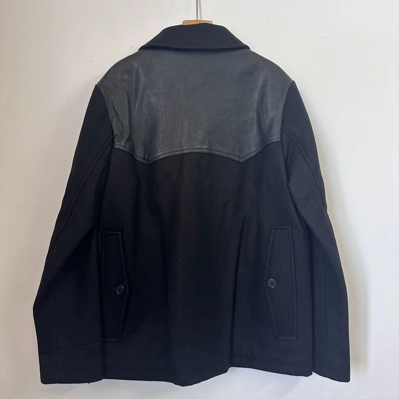 Hedi Slimane Saint Laurent Wool Leather Trim Jacket- Size US M / EU 48-50 / 2 - 2 Thumbnail