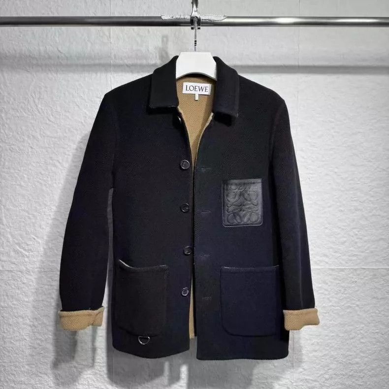 Loewe LOEWE Men's double sided wool coat Size US S / EU 44-46 / 1 - 1 Thumbnail