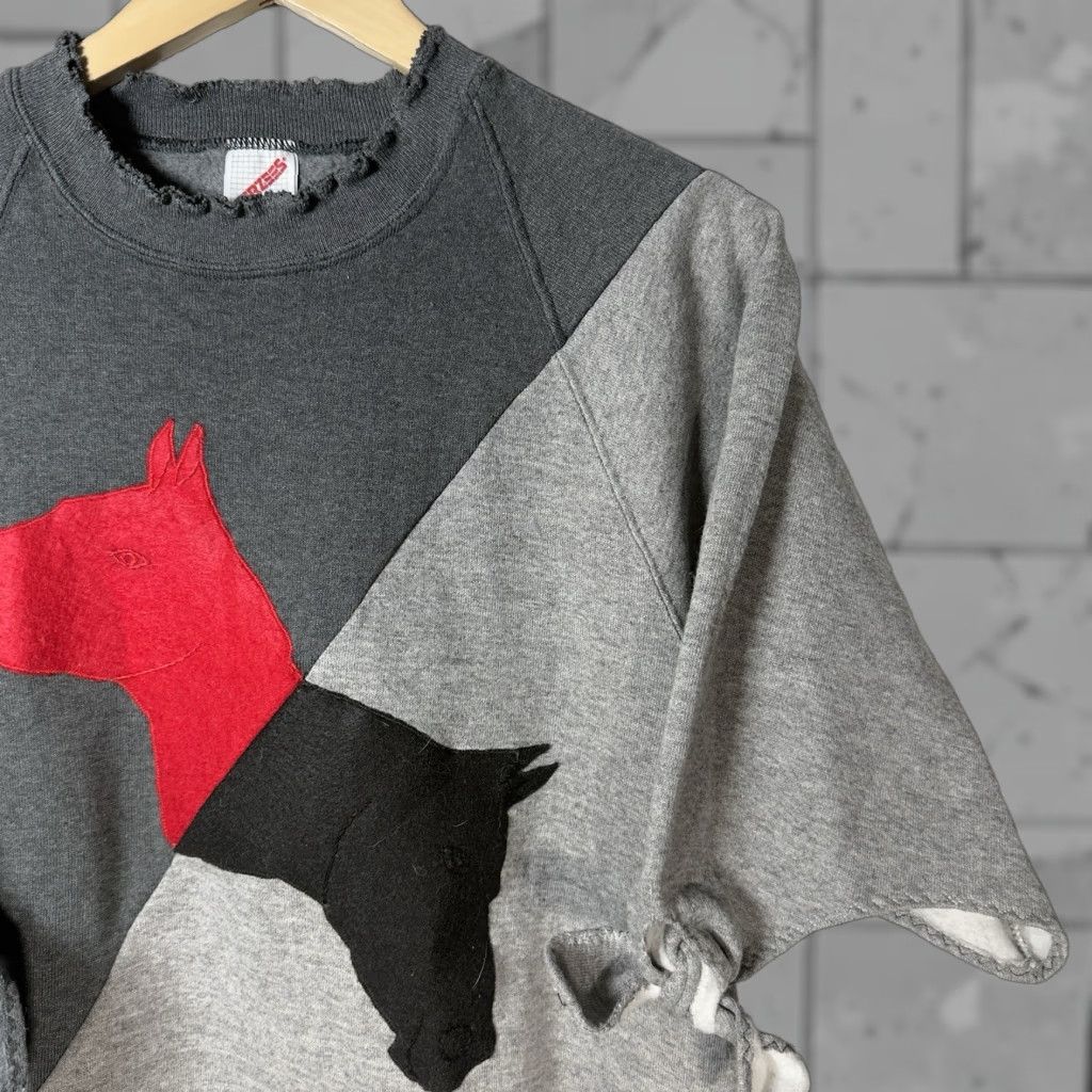 Jerzees VINTAGE Jerzees Sweatshirt Unisex Gray M USA Horse Stitch Pullover Cotton Size US M / EU 48-50 / 2 - 1 Thumbnail