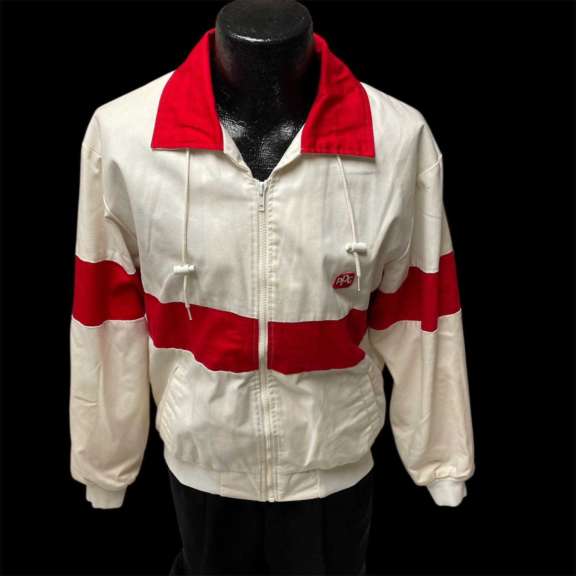 Vtg K Brand Color Block PPG Paint Delivery Driver Jacket