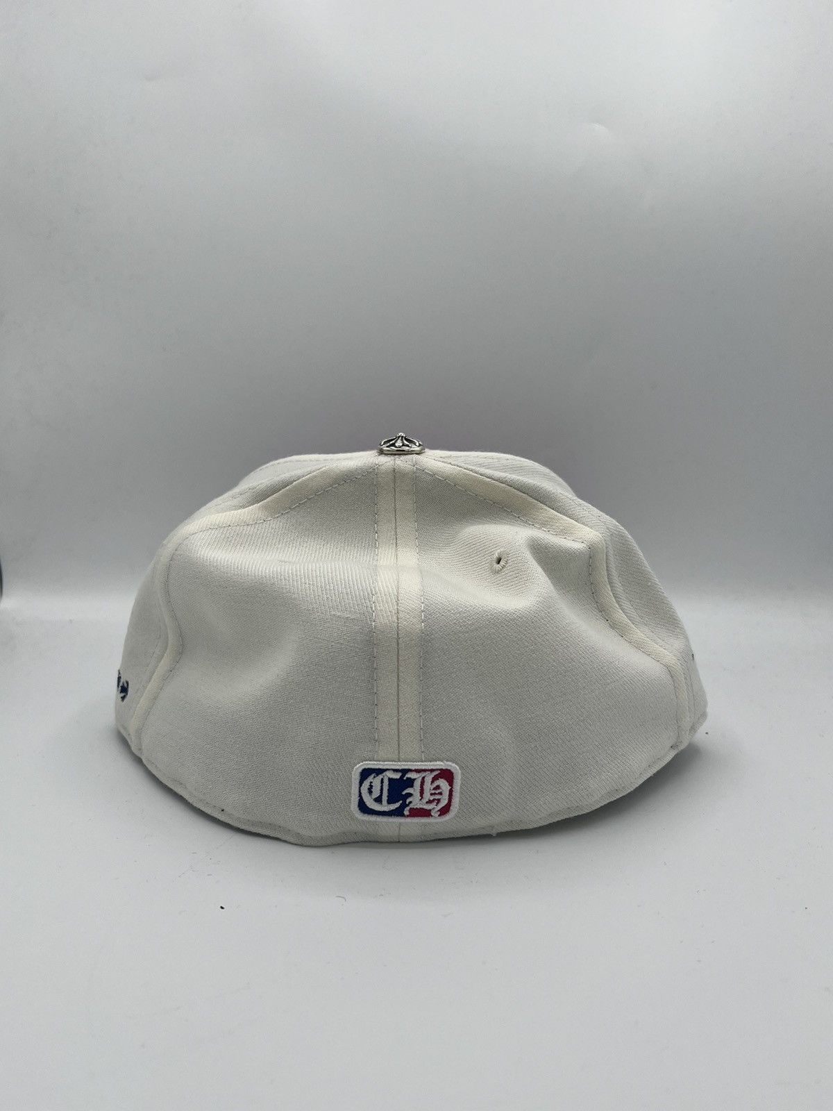 Chrome Hearts Chrome Hearts Wool Acrylic Serge Ivory/Red Fitted Hat Size ONE SIZE - 3 Thumbnail
