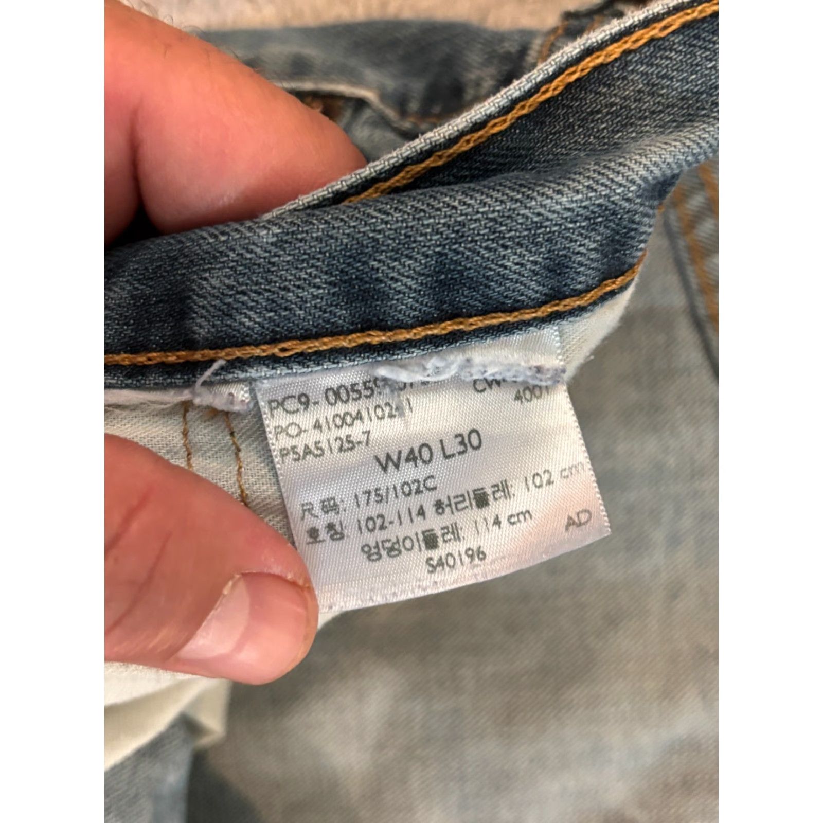 Levi's Levi's 559 Jeans Mens 40x30 Relaxed Straight Blue Denim Medium Wash Skater Jeans Mens Regular Large Belt Loops 5-Pocket Denim Size US 40 / EU 56 - 2 Thumbnail
