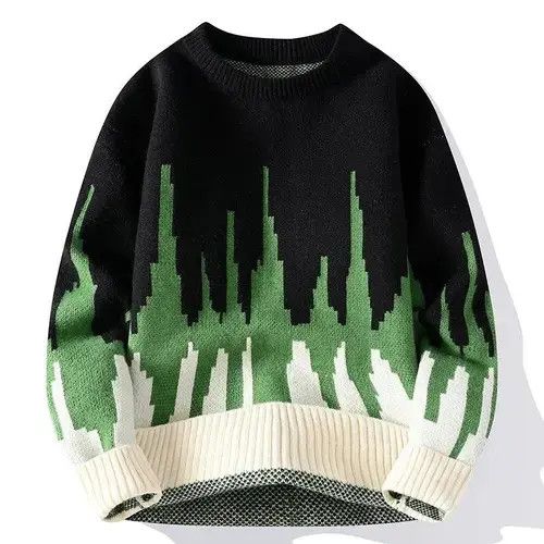 Aran Isles Knitwear Streetwear Mens Warm Sweater Top Quality Size US L / EU 52-54 / 3 - 2 Thumbnail