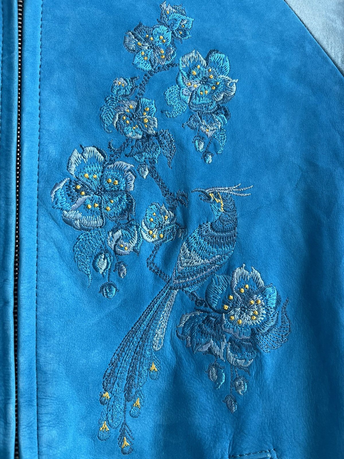Tailor Toyo Peacock 🌸 Embroidery Cow Leather Sukajan Souvenir Jacket Size US M / EU 48-50 / 2 - 9 Thumbnail