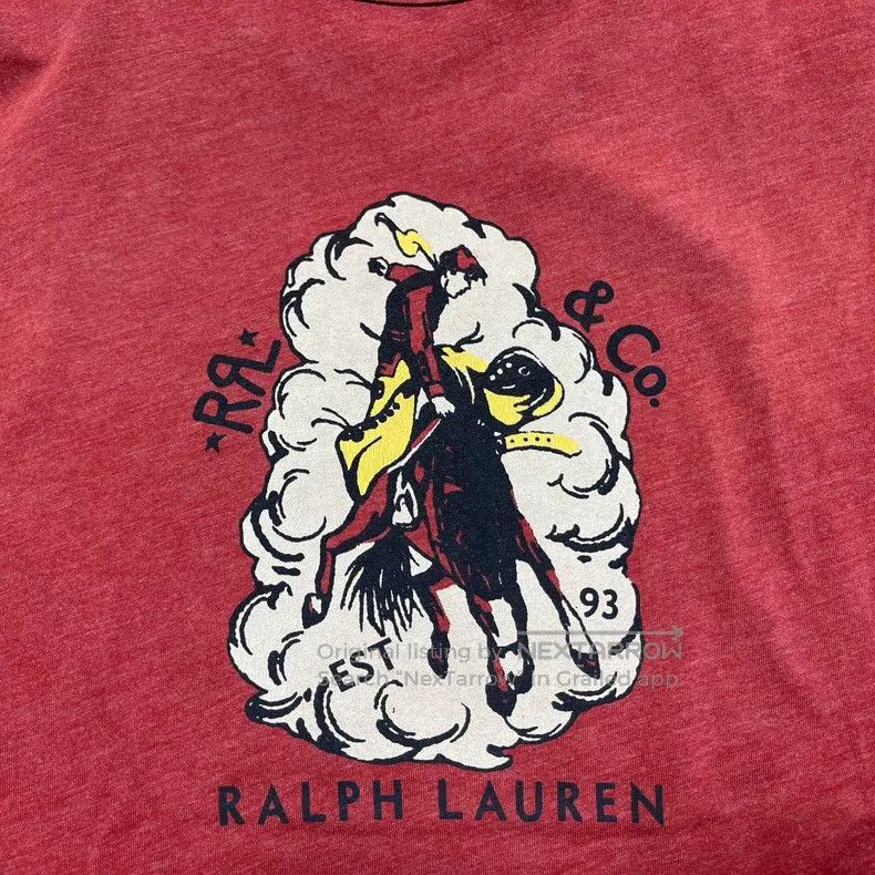 RRL Ralph Lauren RRL Ralph Lauren Western denim short sleeved T-shirt Size US S / EU 44-46 / 1 - 6 Thumbnail