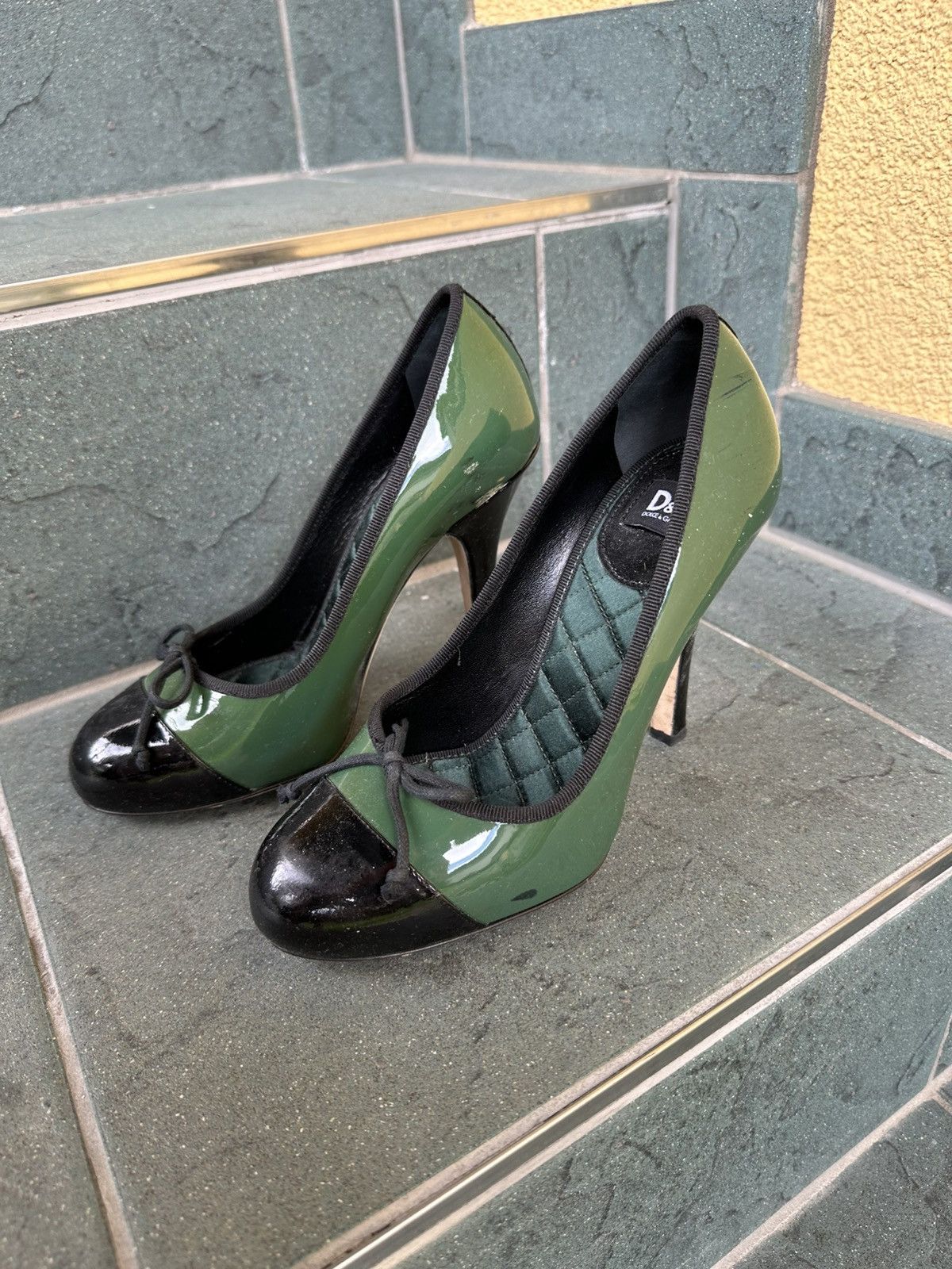 Dolce & Gabbana Dolce Gabbana Vintage Retro Rare Heels green size 36 Size US 6 / IT 36 - 7 Thumbnail