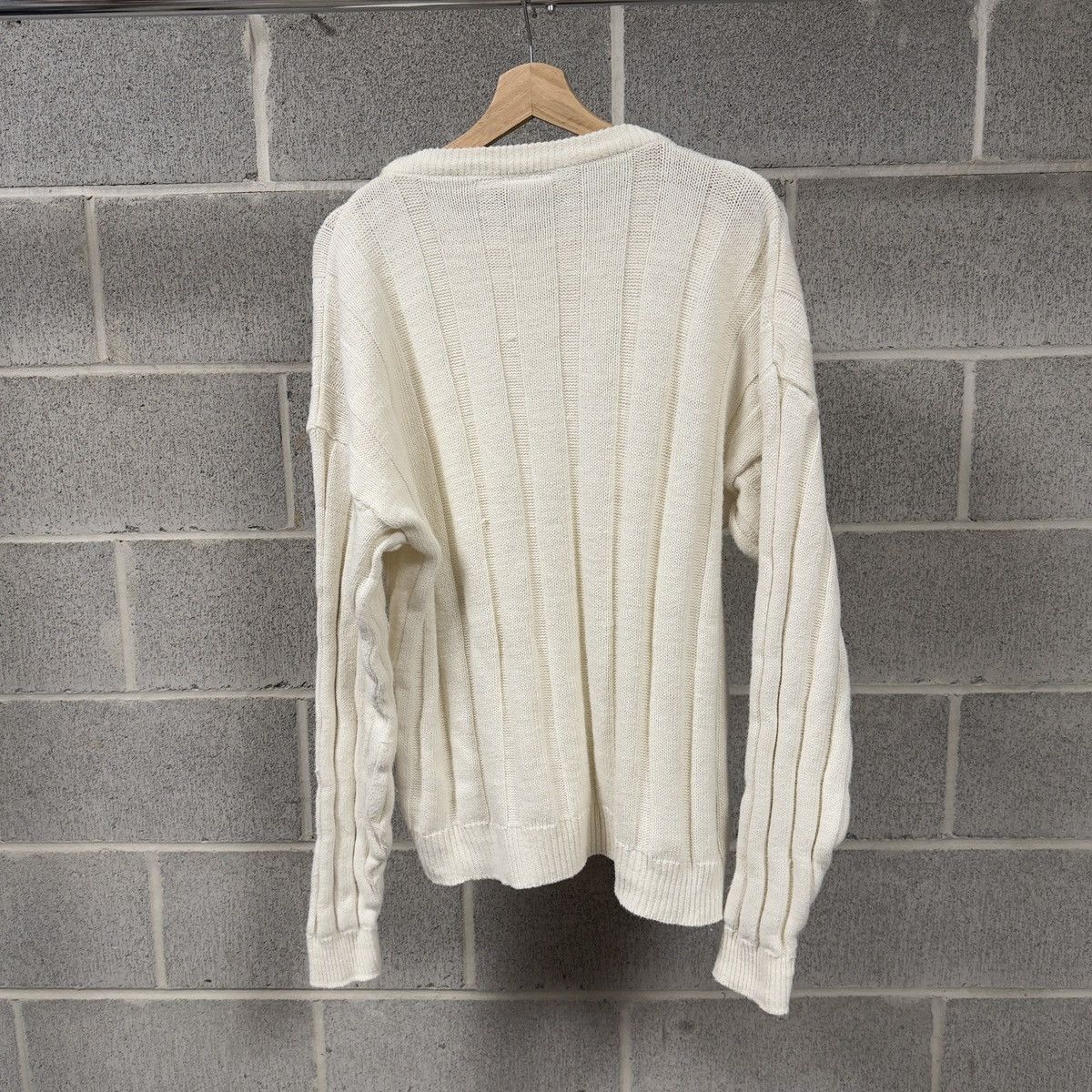 Vintage 90s Vertical Striped Knit Raime Cotton Sweater ERD Grunge Size US XL / EU 56 / 4 - 2 Thumbnail