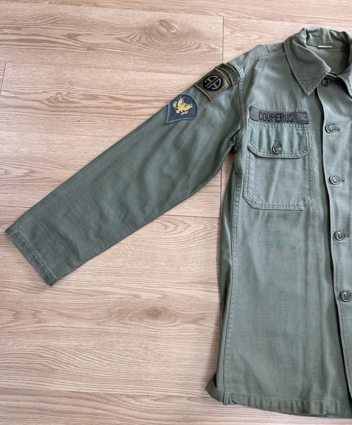 Vintage Air Force Military 1950s Shirt Button Up Size US M / EU 48-50 / 2 - 3 Thumbnail