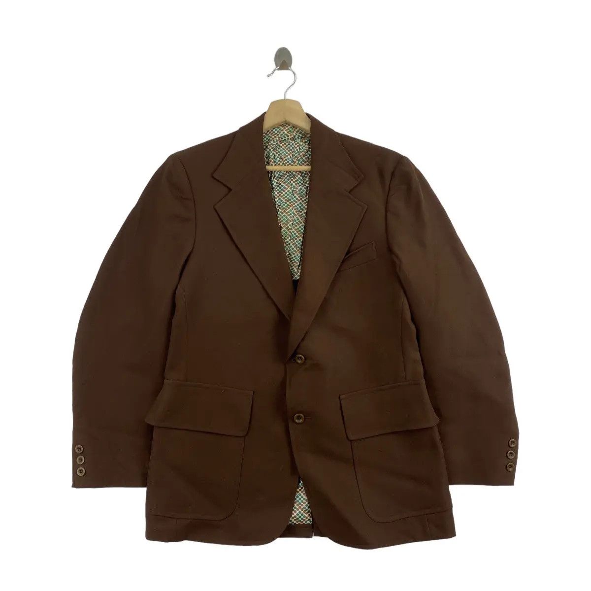 Towncraft Vintage 80’ TOWNCRAFT JC PENNEY Brown 2 Button Blazer Sport Size 38R - 1 Thumbnail