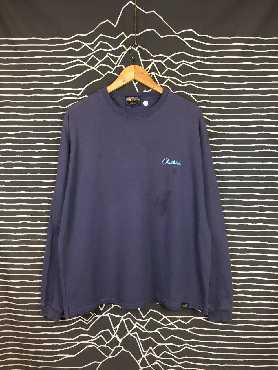 Pendleton × Vintage Vtg Pendleton Woolen Mills Navajo Aztec Style Longsleeve Tee Size US L / EU 52-54 / 3 - 4 Thumbnail