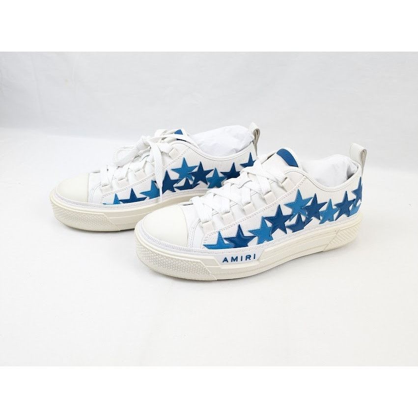 Amiri o1rshd1 Stars Court Low-Top Sneakers in Blue Size US 10 / EU 43 - 17 Thumbnail