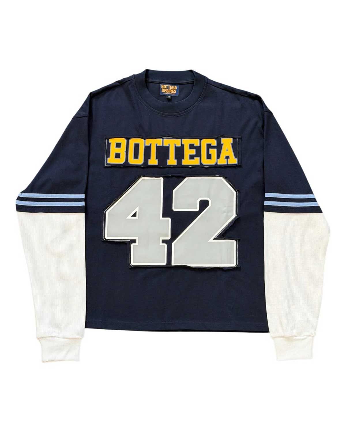 Bottega Desires Jackie Robinson L/S Blue Size US XL / EU 56 / 4 - 1 Thumbnail