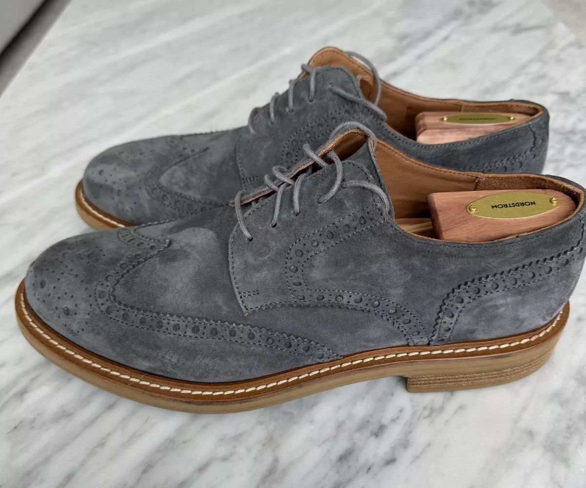 Thomas Dean Thomas Dean Suede Wingtips - Made In Italy - Size 10 / 43 Size US 10 / EU 43 - 2 Thumbnail