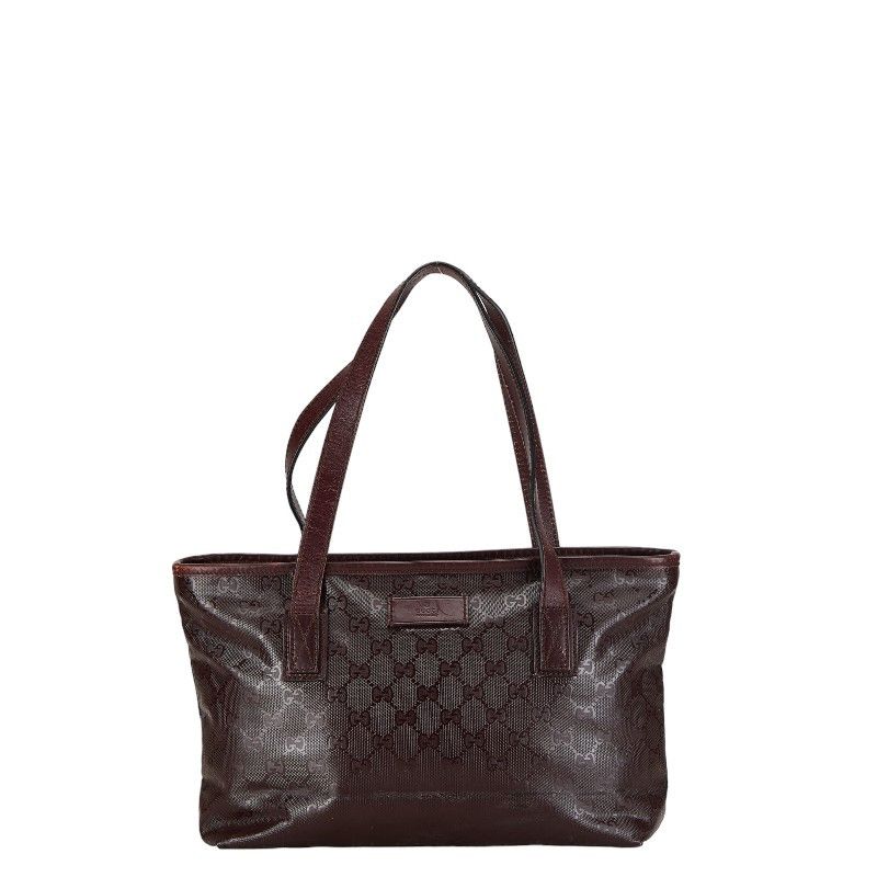 Gucci Gucci Gucci GG Imprime Tote Bag PVC Leather 213138 Plastic Tote Bag 213138 in Very Good Condition Size ONE SIZE - 1 Thumbnail