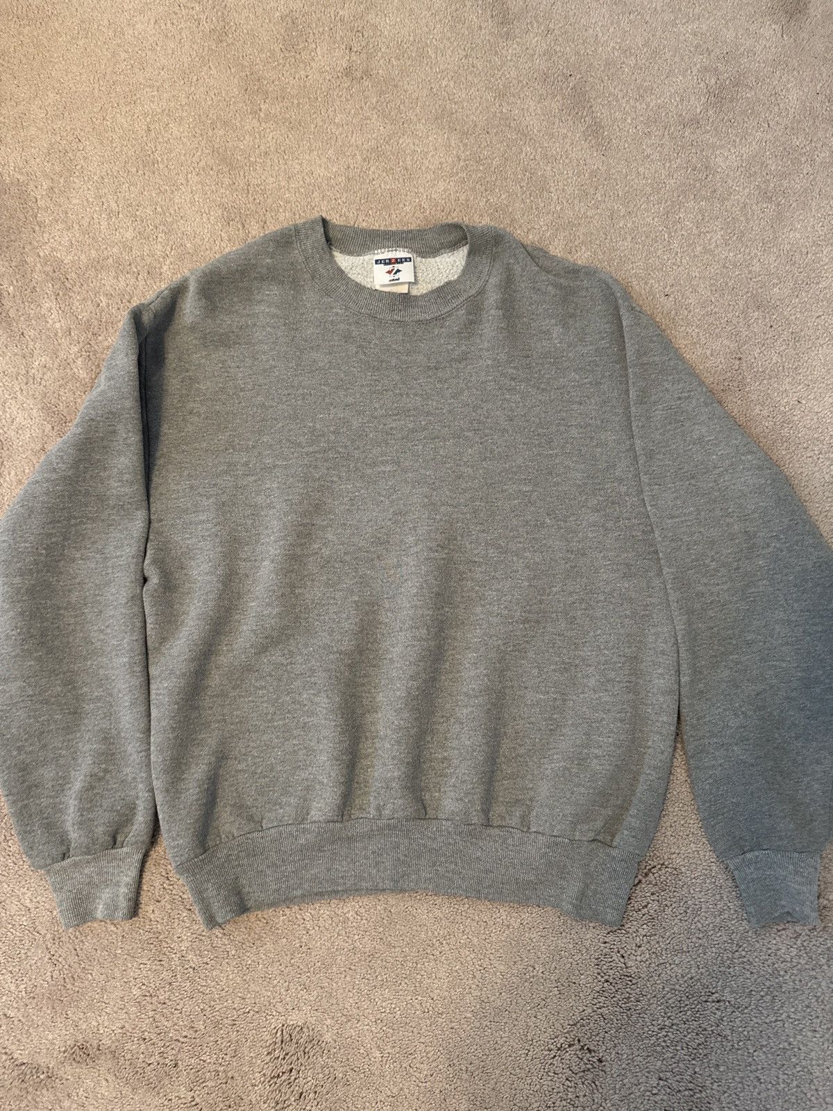 Jerzees Vintage Jerzees Grey Crewneck Size M Size US M / EU 48-50 / 2 - 3 Thumbnail