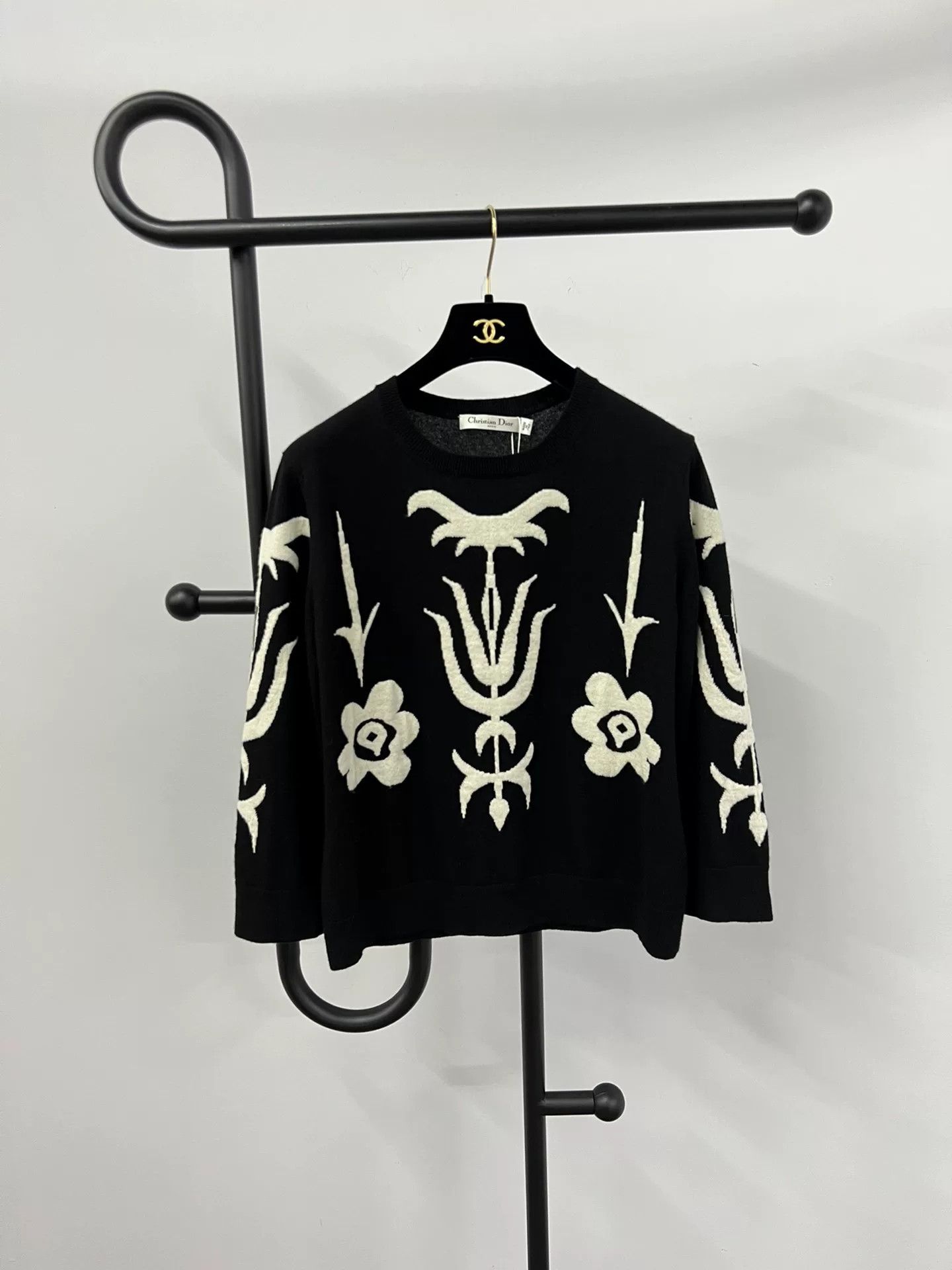 Dior Dior Cashmere Black White Sweater Size M / US 6-8 / IT 42-44 - 1 Thumbnail