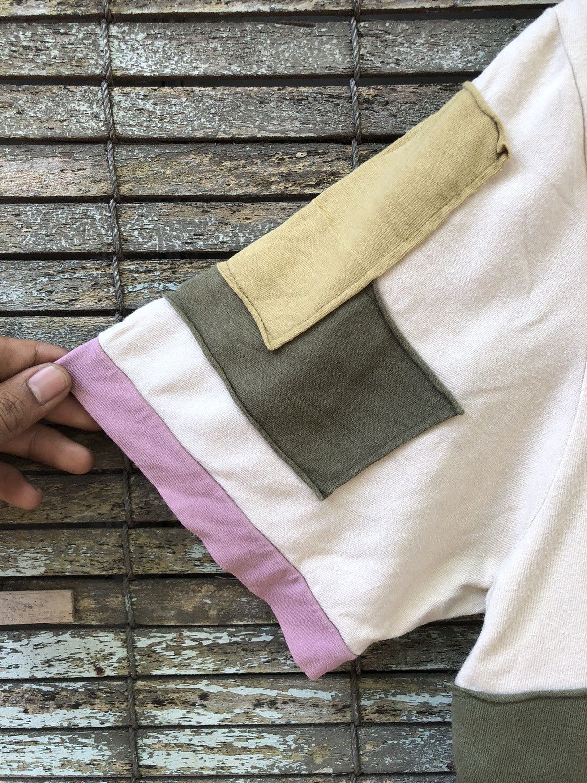 Japanese Brand × Vintage Japanese Brand Dip Co.jp Issey Miyake Patchwork Style Tshirt Size US L / EU 52-54 / 3 - 7 Thumbnail