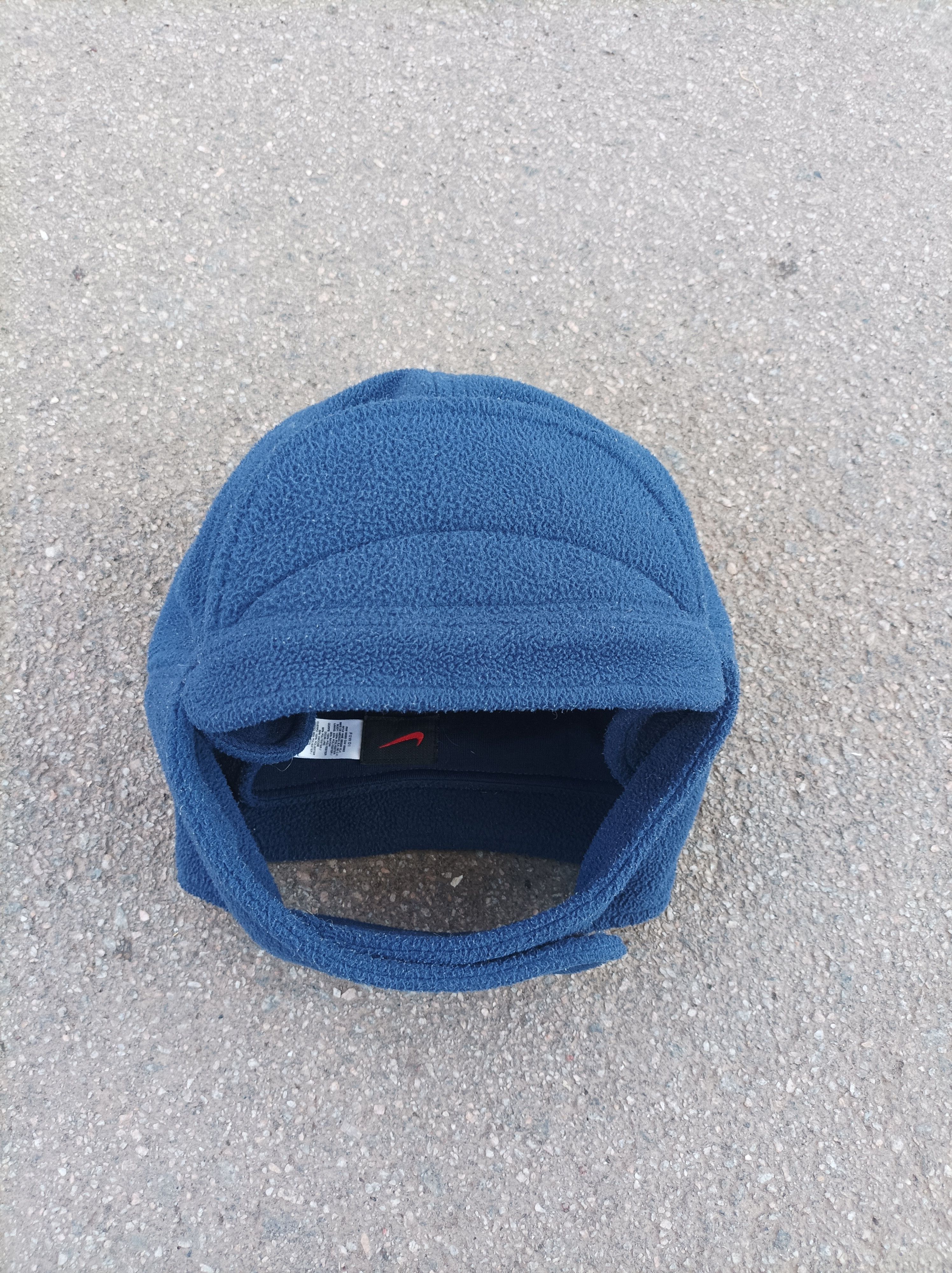 Nike × Vintage Rare 🔥 Vintage 90s Nike Dogear Fleece Winter Hat Cap Size ONE SIZE - 2 Thumbnail