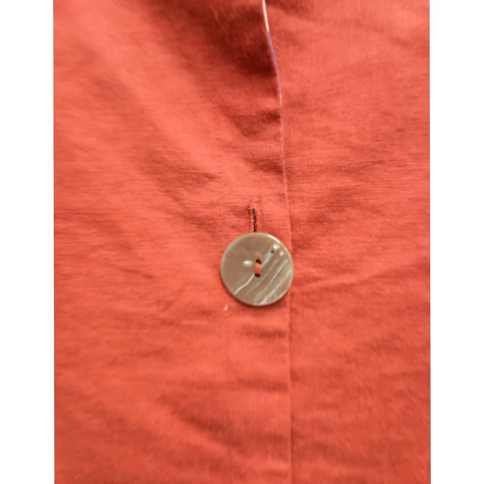 Vintage David Dart Collection Vest Women 3X Orange Linen Blend Button Up Art To Wear Size XXL / US 16-18 / IT 52-54 - 5 Thumbnail