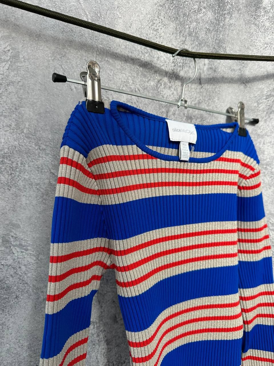 Alice McCall × Designer Alice McCall My Girl Knit Dress with Metallic Lurex Stripes Size XS / US 0-2 / IT 36-38 - 4 Thumbnail