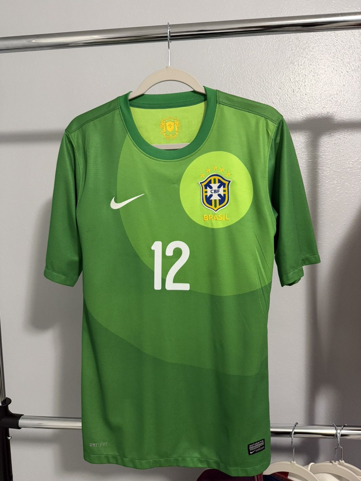 Nike Brasil Julio Cesar Keeper Jersey Nike Size US S / EU 44-46 / 1 - 1 Thumbnail