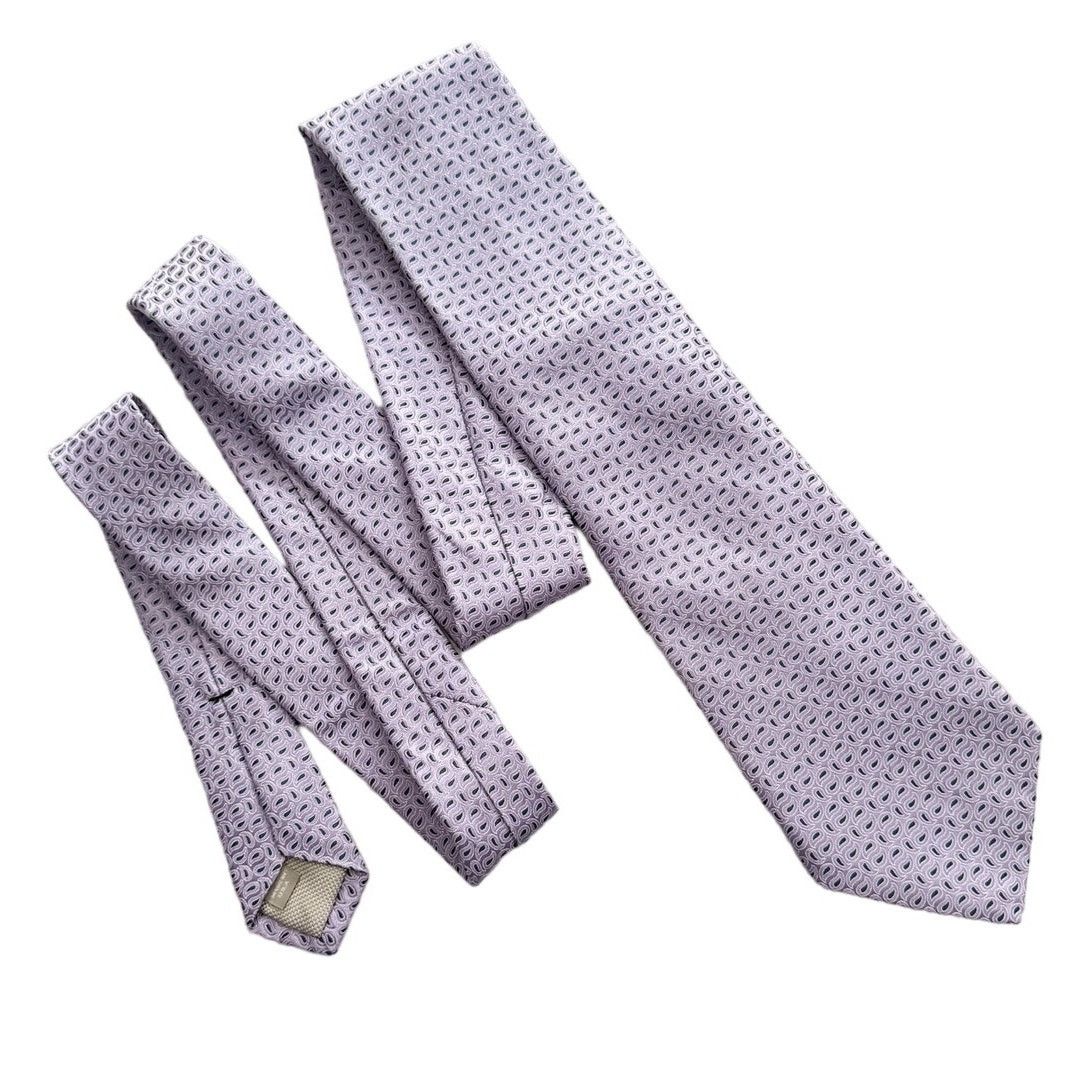 Nordstrom Nordstrom 100% silk purple shimmer paisley neck tie 3.5” w Size ONE SIZE - 4 Thumbnail