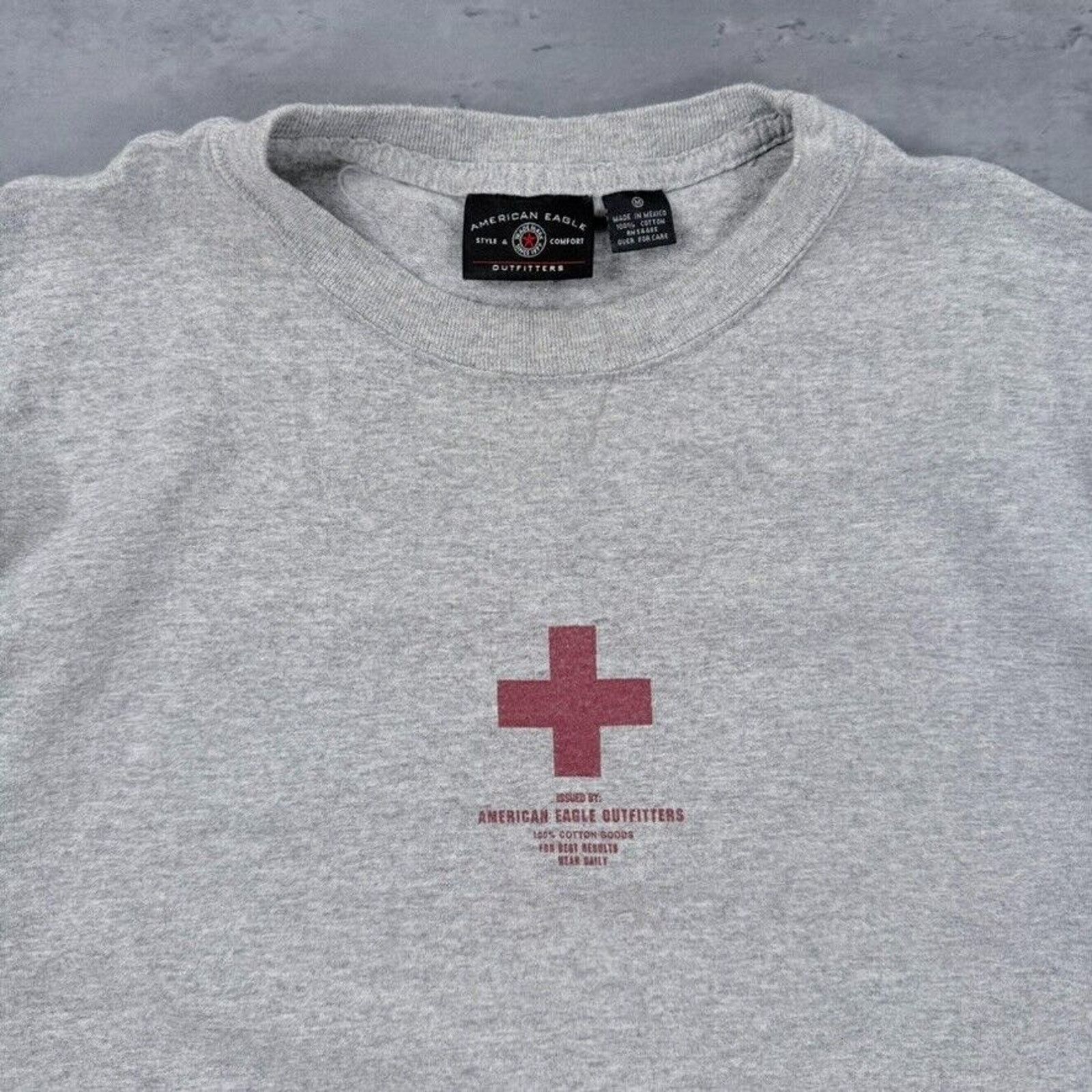 American Eagle Outfitters × Vintage Vintage American Eagle Outfitters Lifeguard Medic T Shirt Size US L / EU 52-54 / 3 - 2 Thumbnail