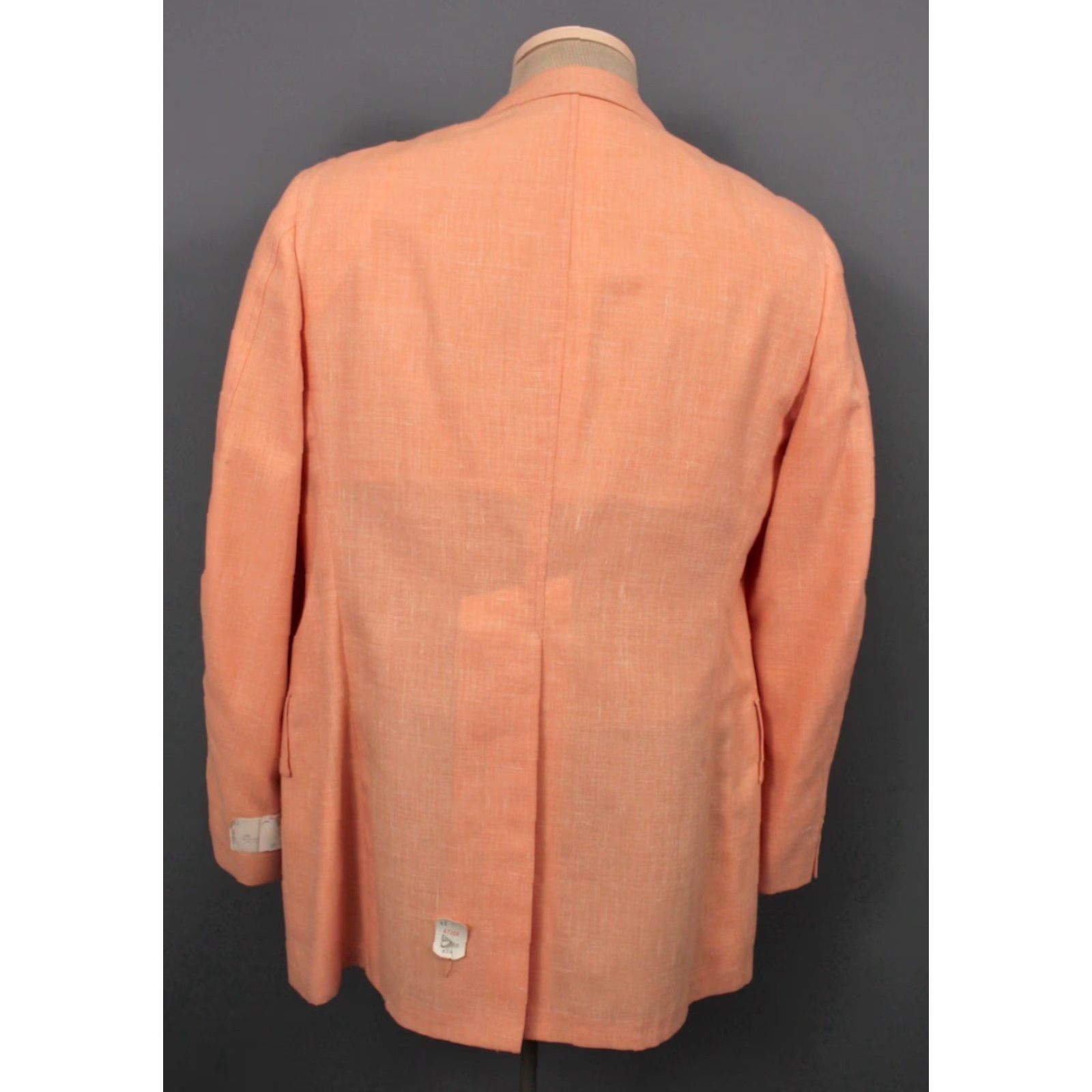 Vintage VINTAGE James Davis Blazer Shirt Mens 70s NOS Salmon Pink Jacket 41 Regular 1970s Pink Size 42R - 2 Thumbnail