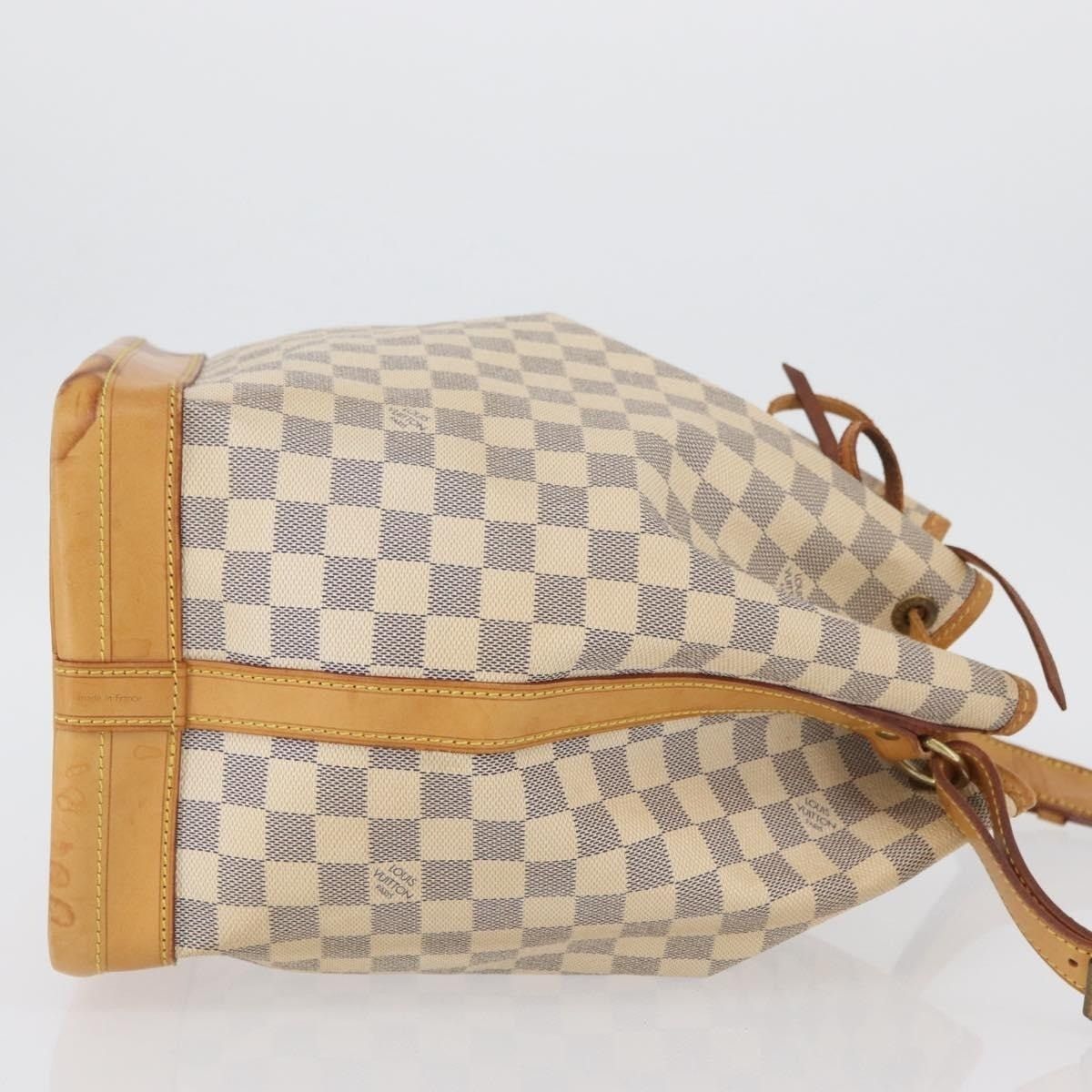 Louis Vuitton Louis Vuitton Damier Azur Noe Bucket Bag White Size ONE SIZE - 3 Thumbnail