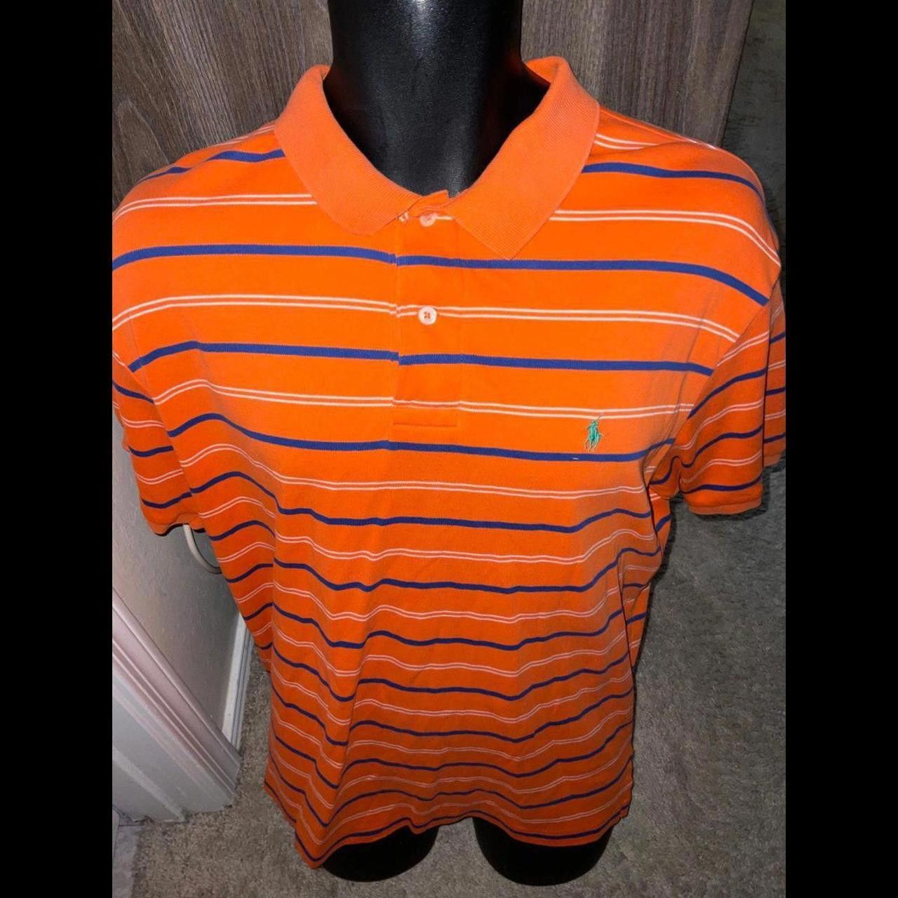 Polo Ralph Lauren Mens Used Orange Striped Ralph Size US L / EU 52-54 / 3 - 1 Thumbnail