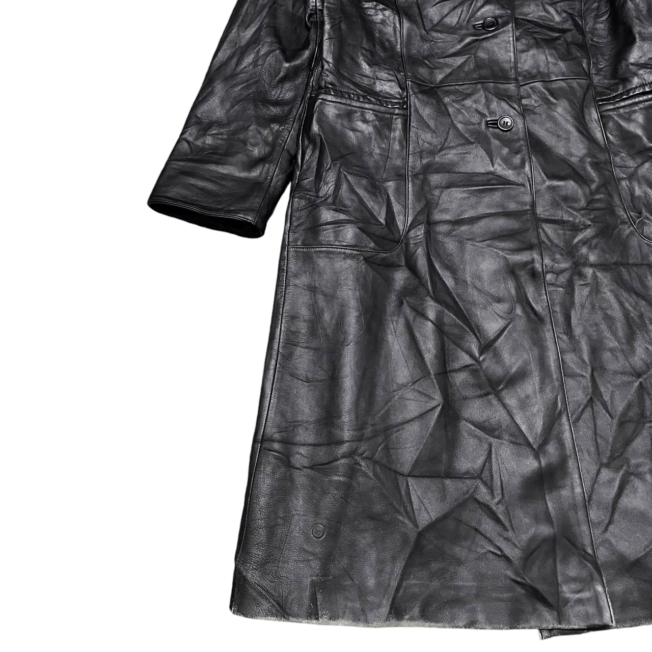 Leather Vintage Bel Gusto Leather Jacket Long Coat Size US S / EU 44-46 / 1 - 3 Thumbnail