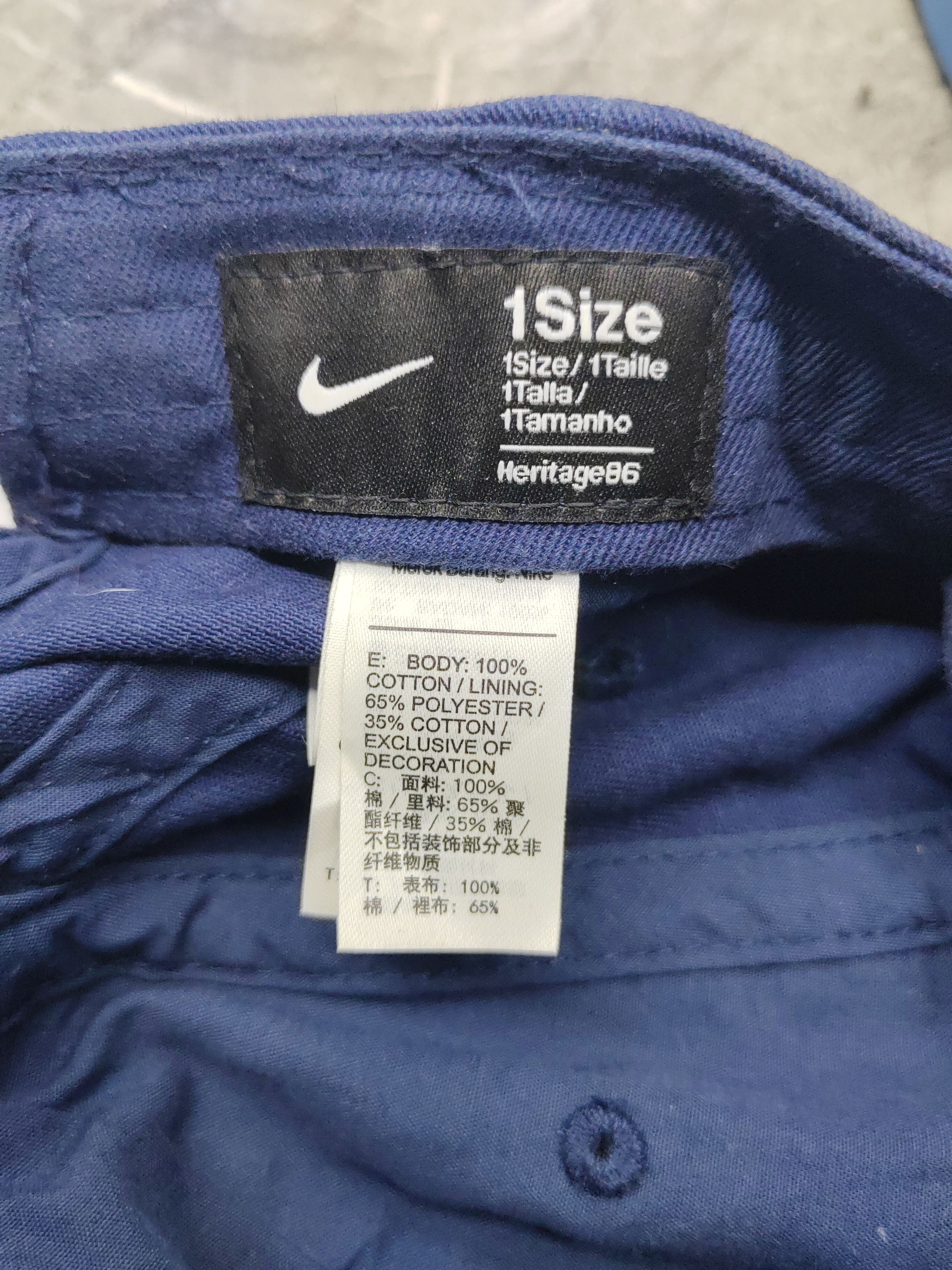 Nike Vintage Nike Faded Distressed Style Cap Hat Size ONE SIZE - 5 Thumbnail