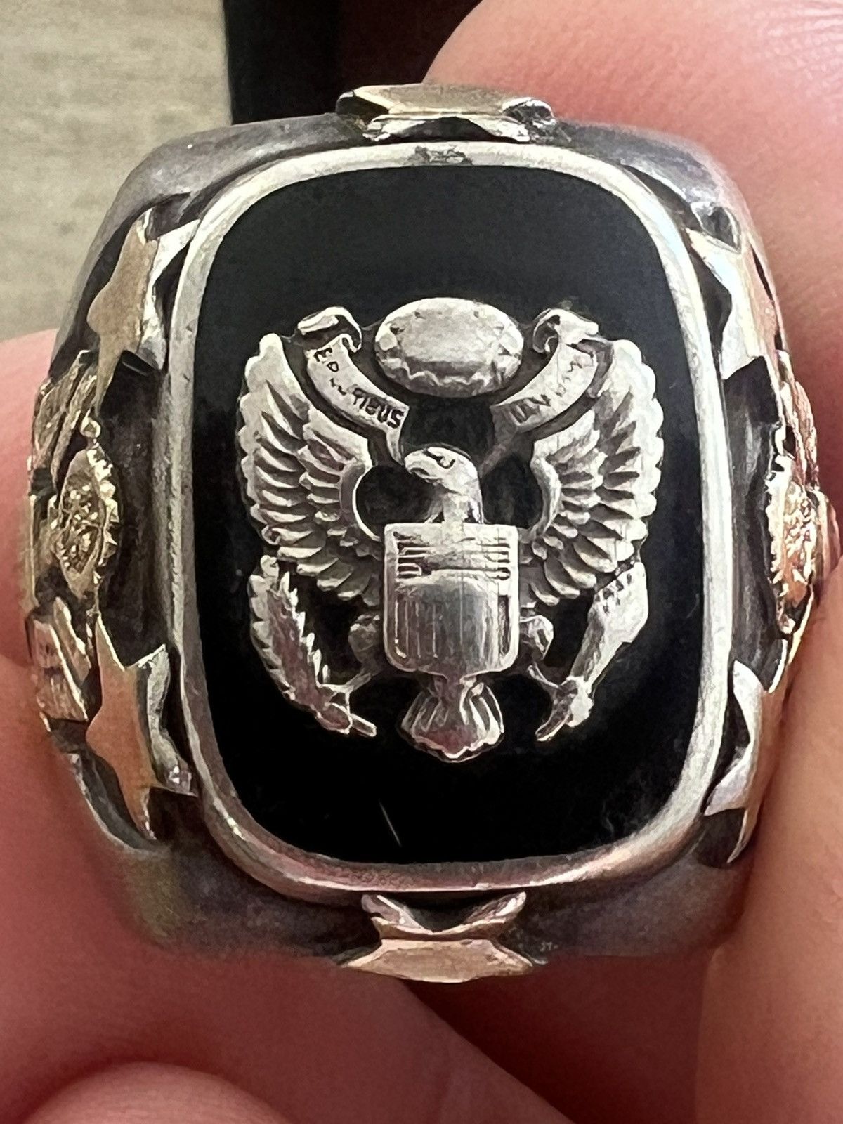 Vintage Very Rare, Vintage US Military Ring, Size ONE SIZE - 5 Thumbnail