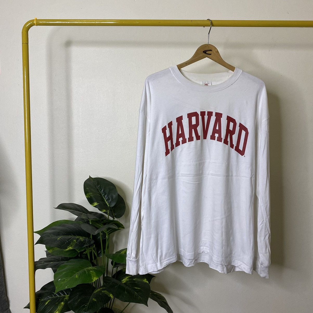 GU GU x Harvard University Spell Out LS T Shirt Size US XL / EU 56 / 4 - 1 Thumbnail