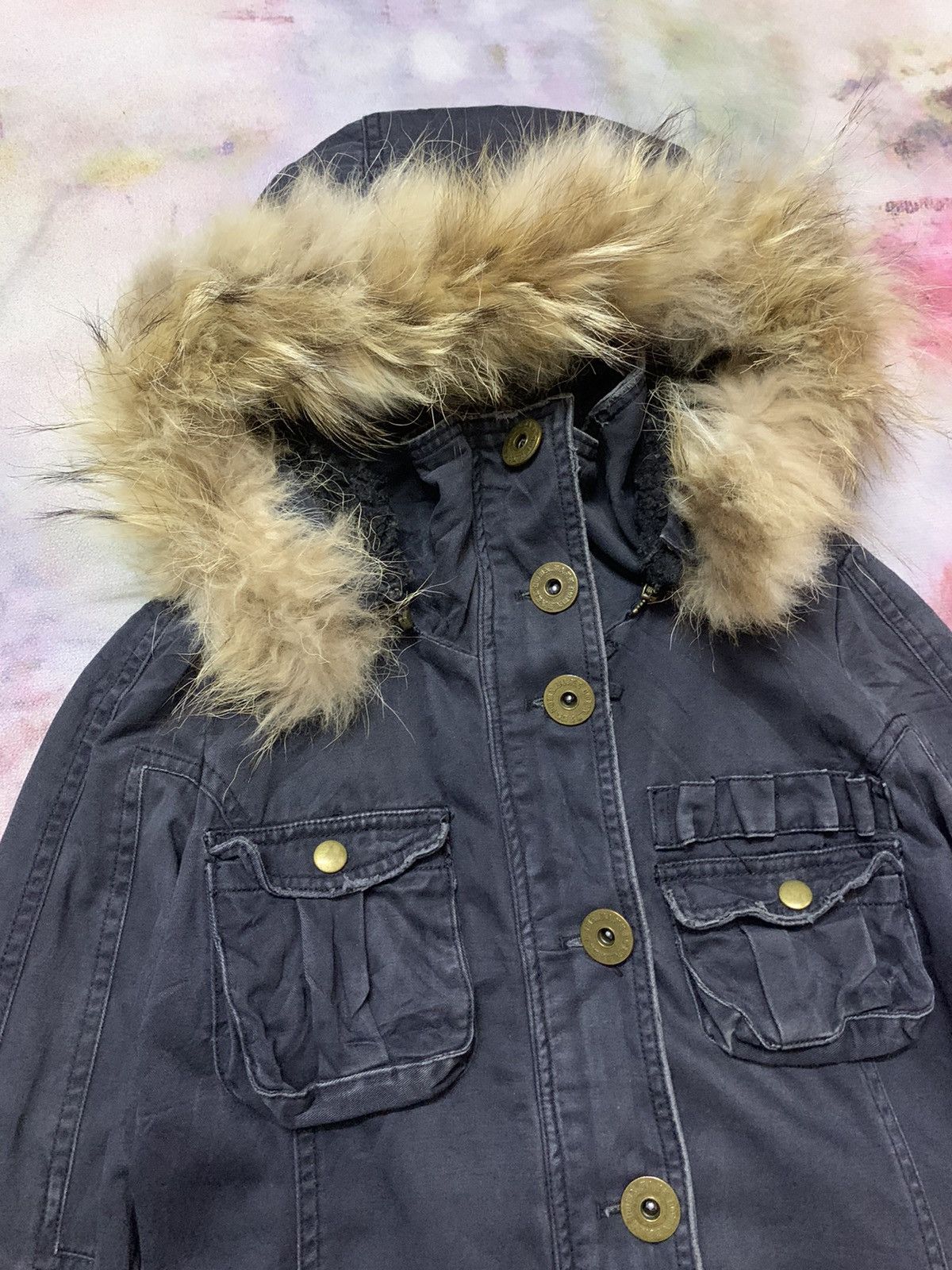 Hysteric Glamour Japanese Brand Unknown Parkas Faux Fur Hoodie Size US S / EU 44-46 / 1 - 6 Thumbnail