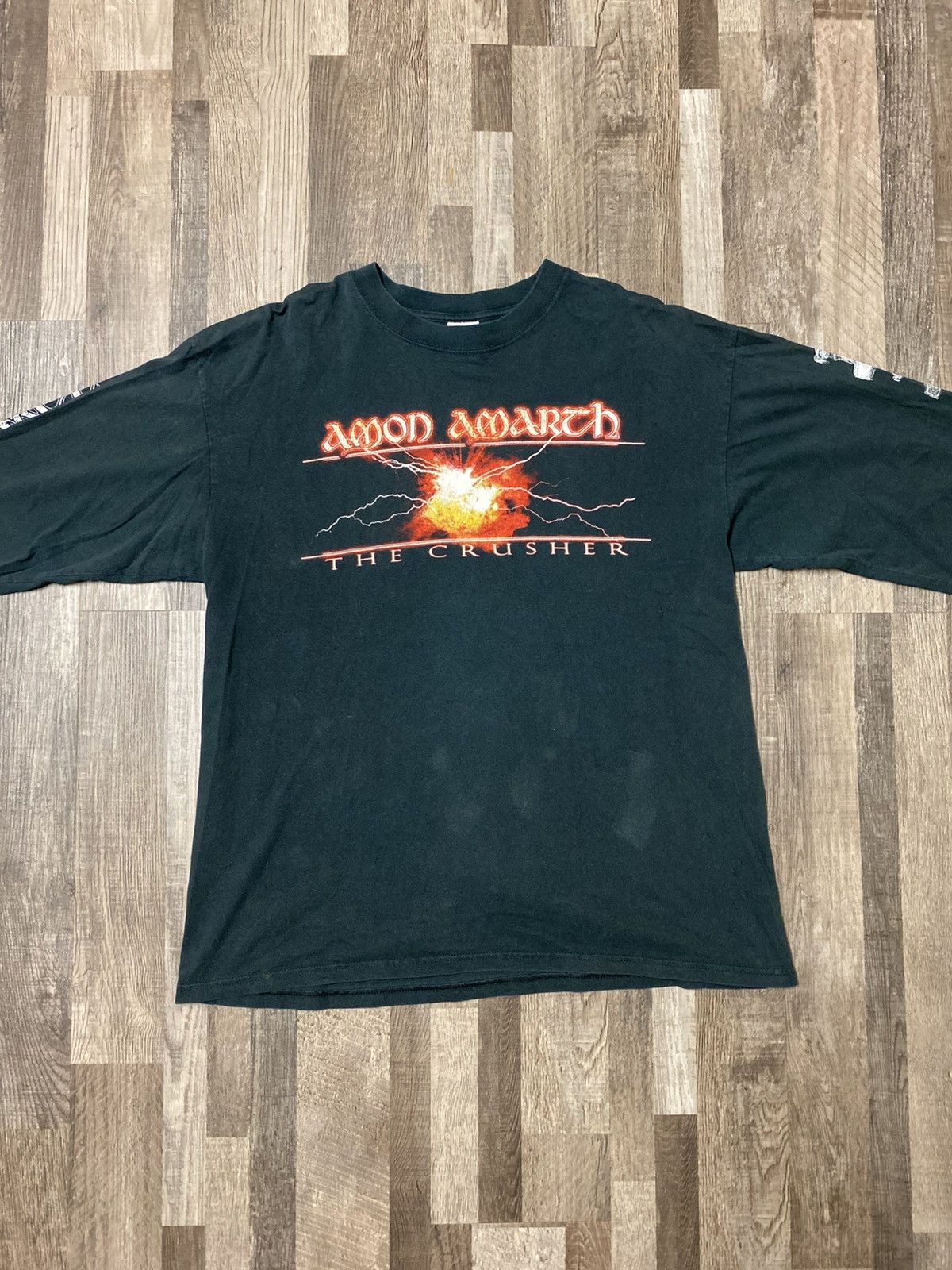 Band Tees Vintage Amon Amarth 2001 US Tour Longsleeve The Crusher Tee Size US XL / EU 56 / 4 - 10 Thumbnail