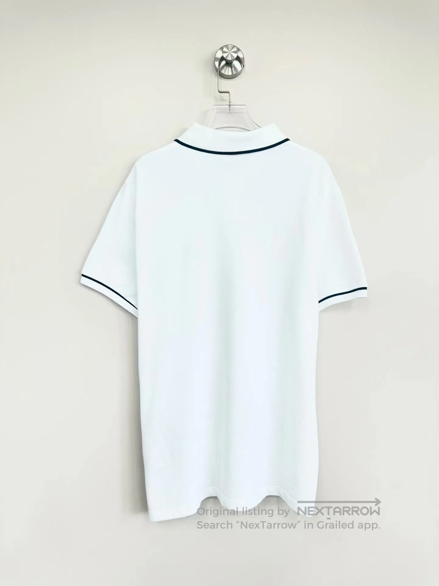 Celine CELINE White embroidered letter logo collar short sleeve P Size US M / EU 48-50 / 2 - 2 Thumbnail