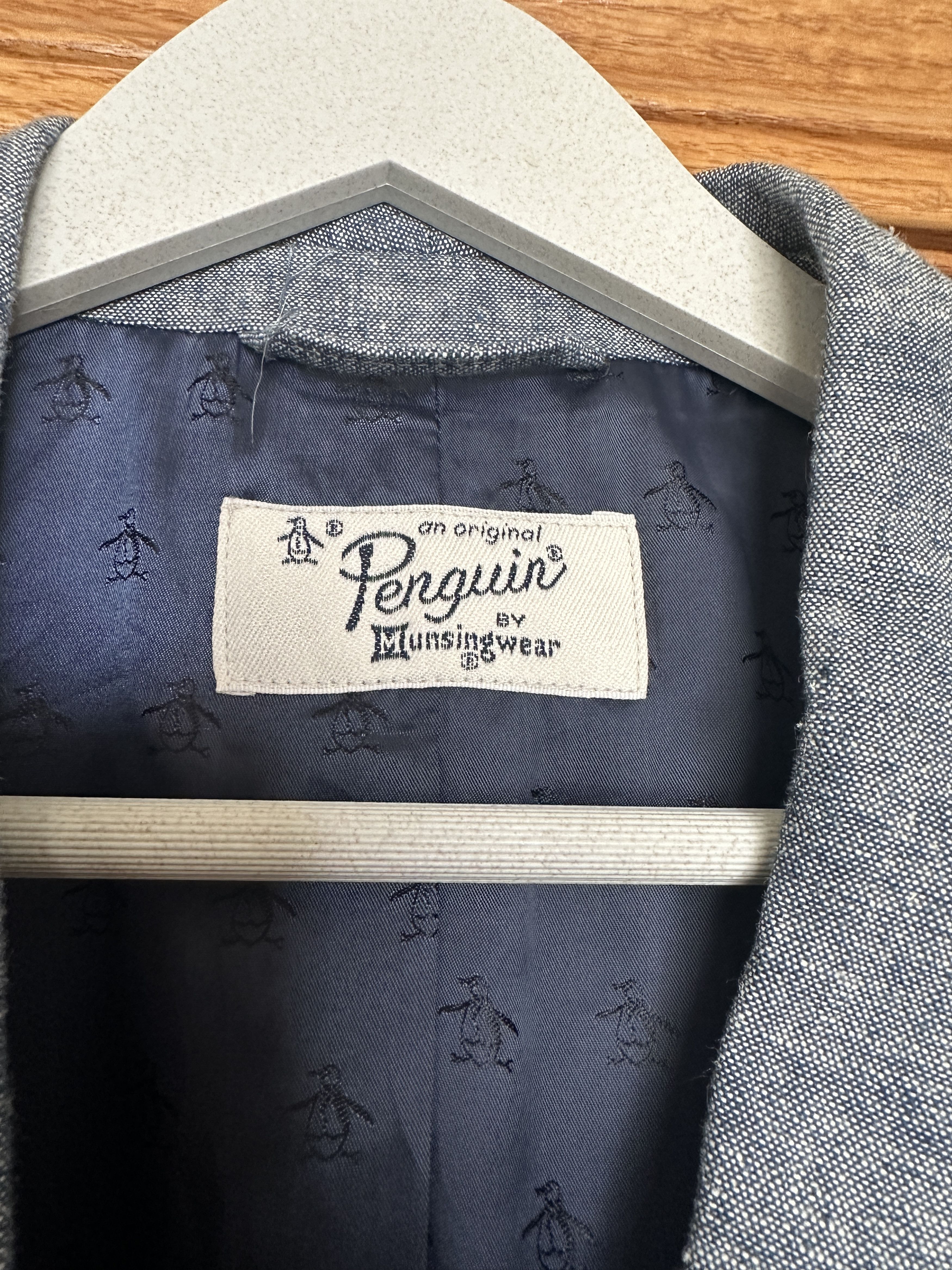 Original Penguin Original Penguin casual linen blend blazer in bluish gray Size 38R - 6 Thumbnail
