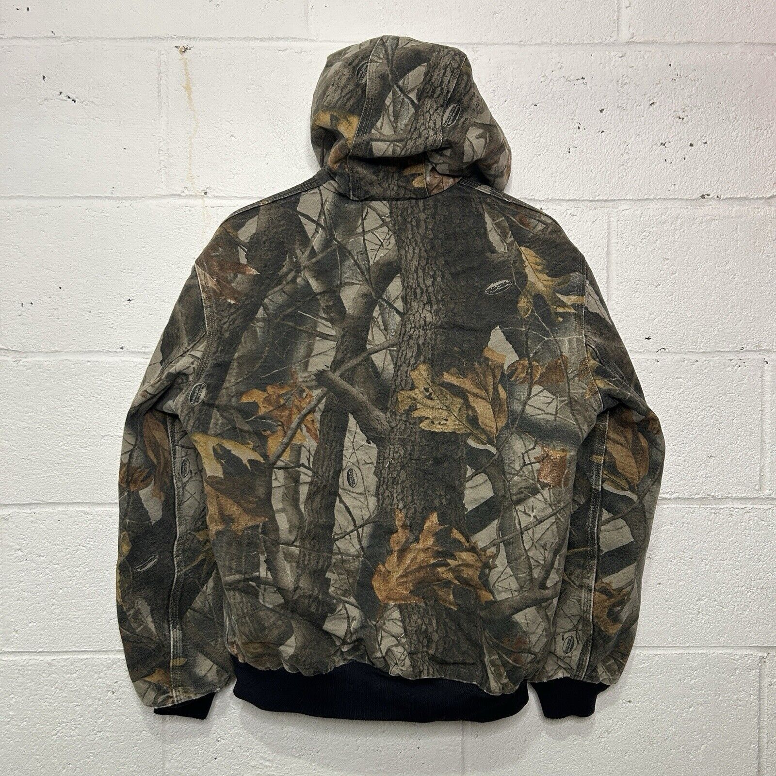 ジャケット・アウター Carhartt Active Jacket J144 CMO USA Vintage Carhartt Jacket Mens 2XL J144 CMO Hooded Thermal