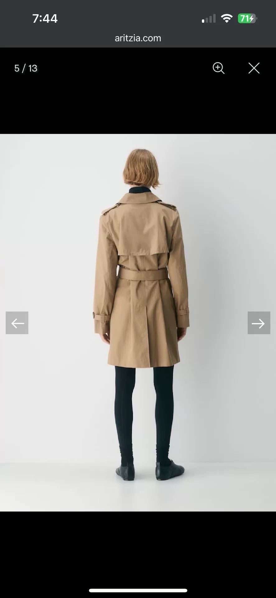 Aritzia Aritzia Finch Mid-Length Trench Coat Size XS / US 0-2 / IT 36-38 - 8 Thumbnail