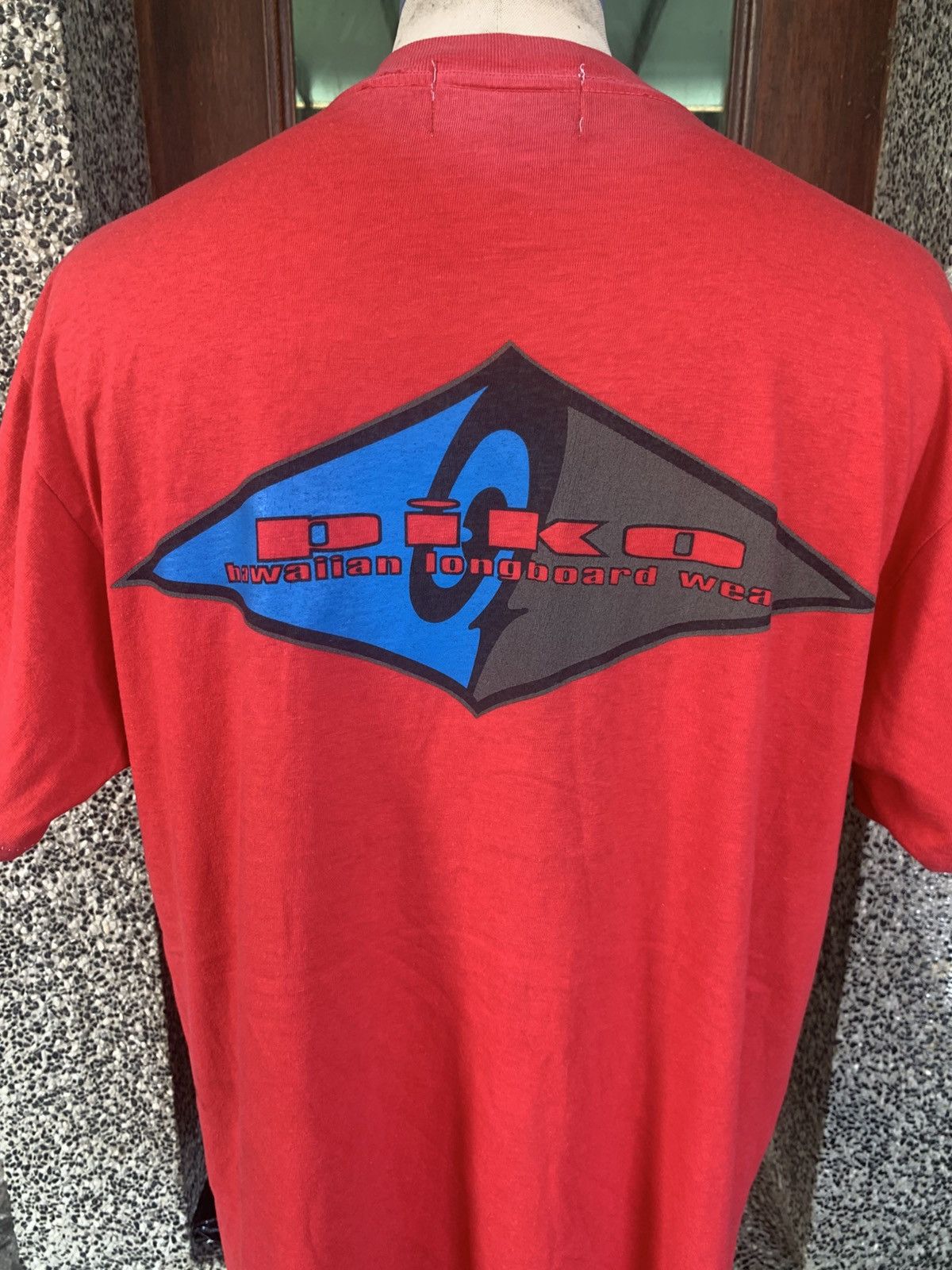 Vintage Vintage 90s Piko Hawaiian Longboard Wear / Surf T shirt Size US L / EU 52-54 / 3 - 2 Thumbnail