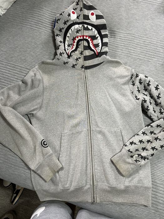 Bape Shark Full Zip Hoodie Large